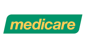 The logo of Medicare.