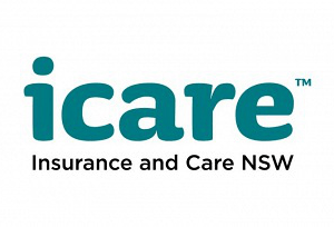 The logo of Insurance and Care NSW (icare).